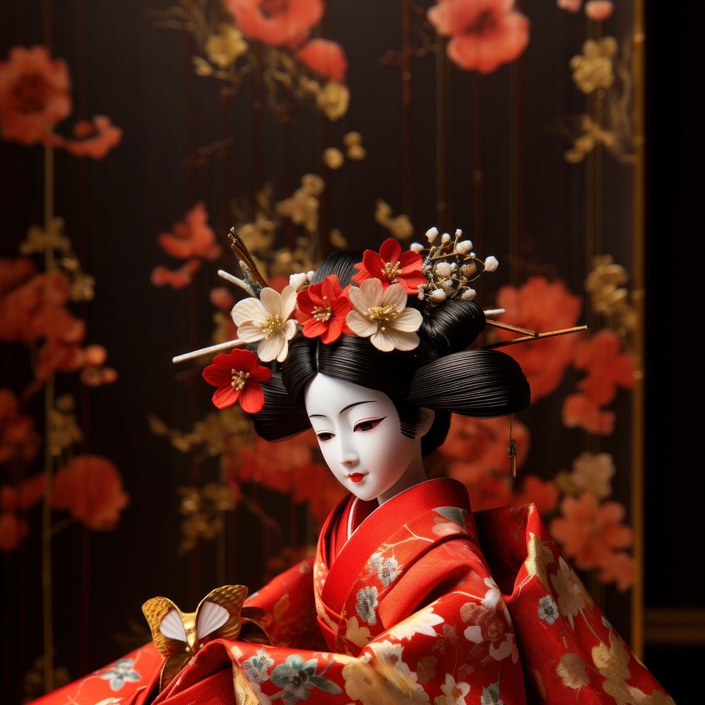 Hina doll adult robe representation. AI generated Image by rawpixel.