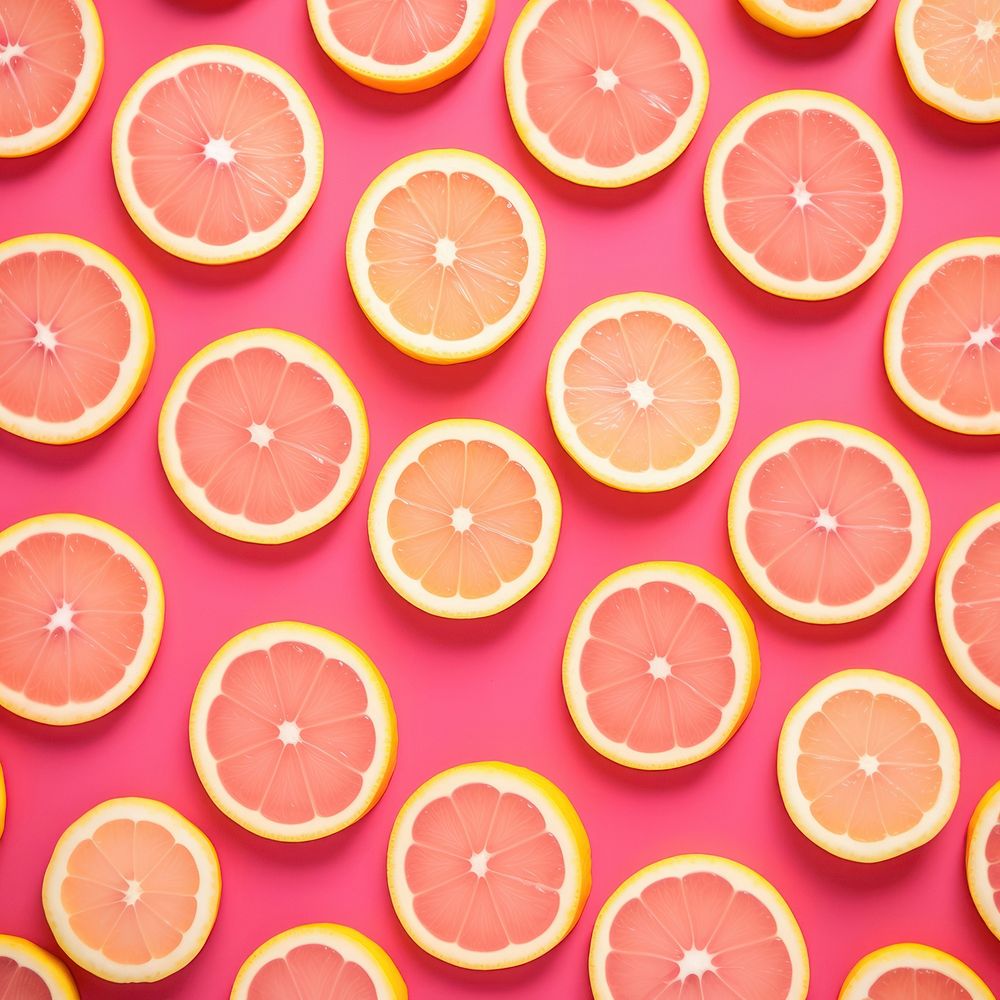 Lemon sliced backgrounds grapefruit pattern. 