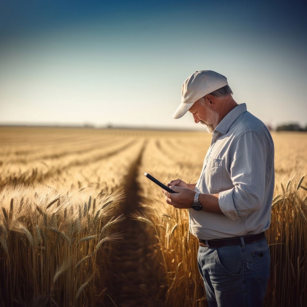 Field harvesting outdoors working. 