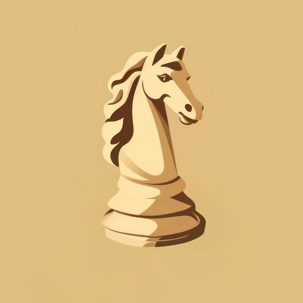 Horse chess piece representation creativity chessboard. AI generated Image by rawpixel.