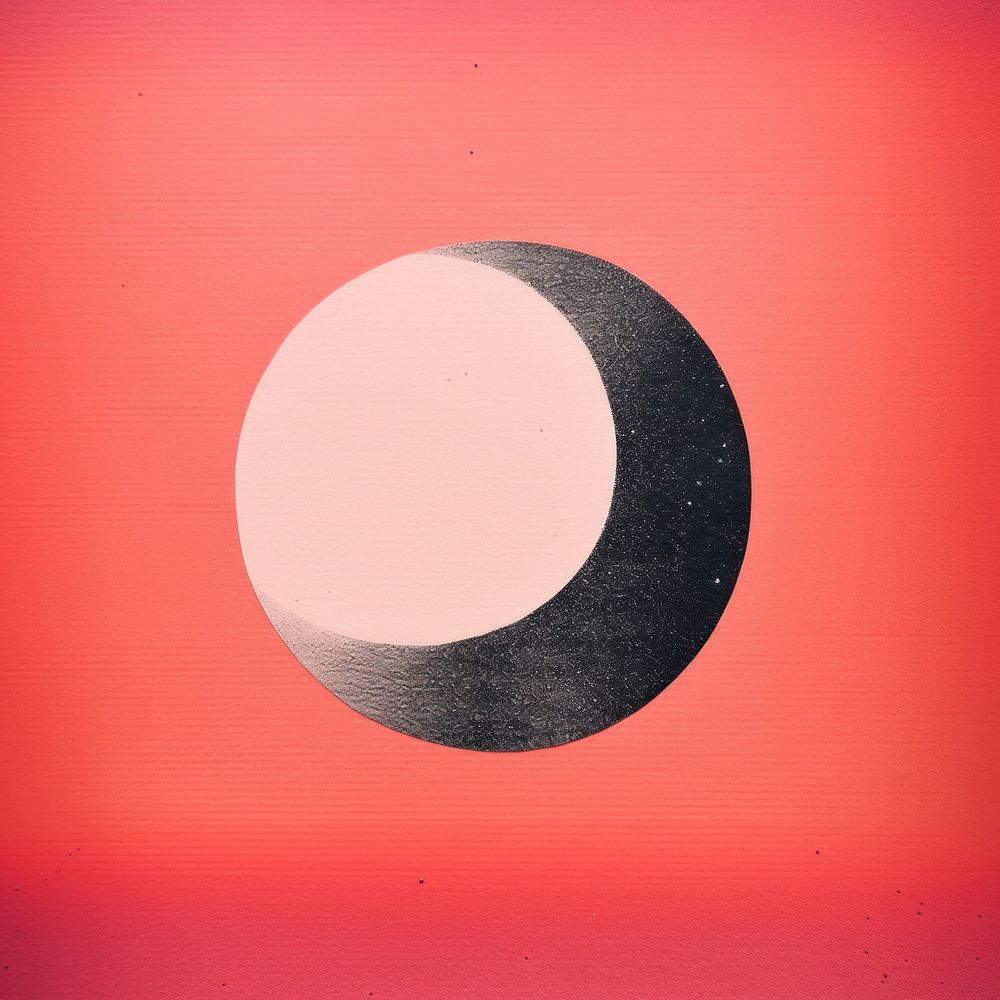Ripped paper collage moon astronomy outdoors. AI generated Image by rawpixel.