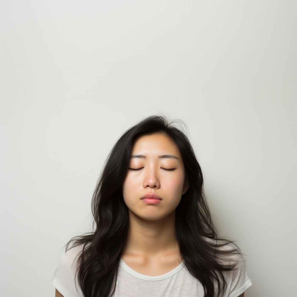 Sleep-deprived portrait adult photo. AI generated Image by rawpixel.