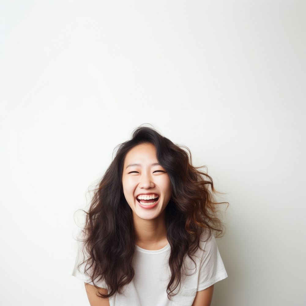Happy laughing smiling smile. AI generated Image by rawpixel.