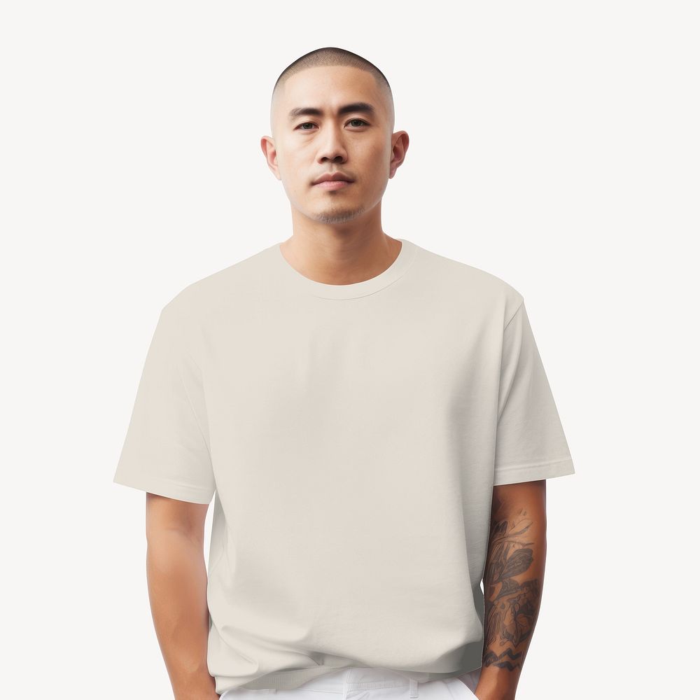 White streetwear shirt, design resource