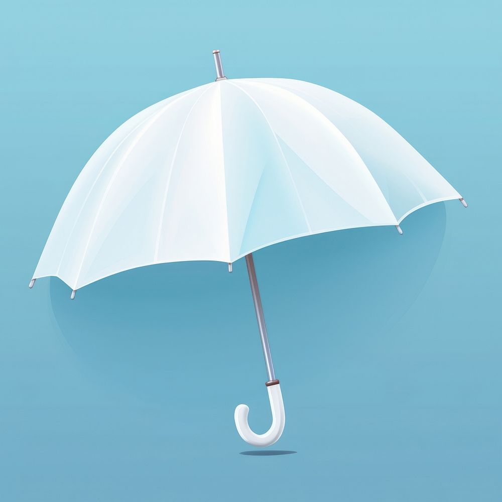 White umbrella blue blue background protection. AI generated Image by rawpixel.