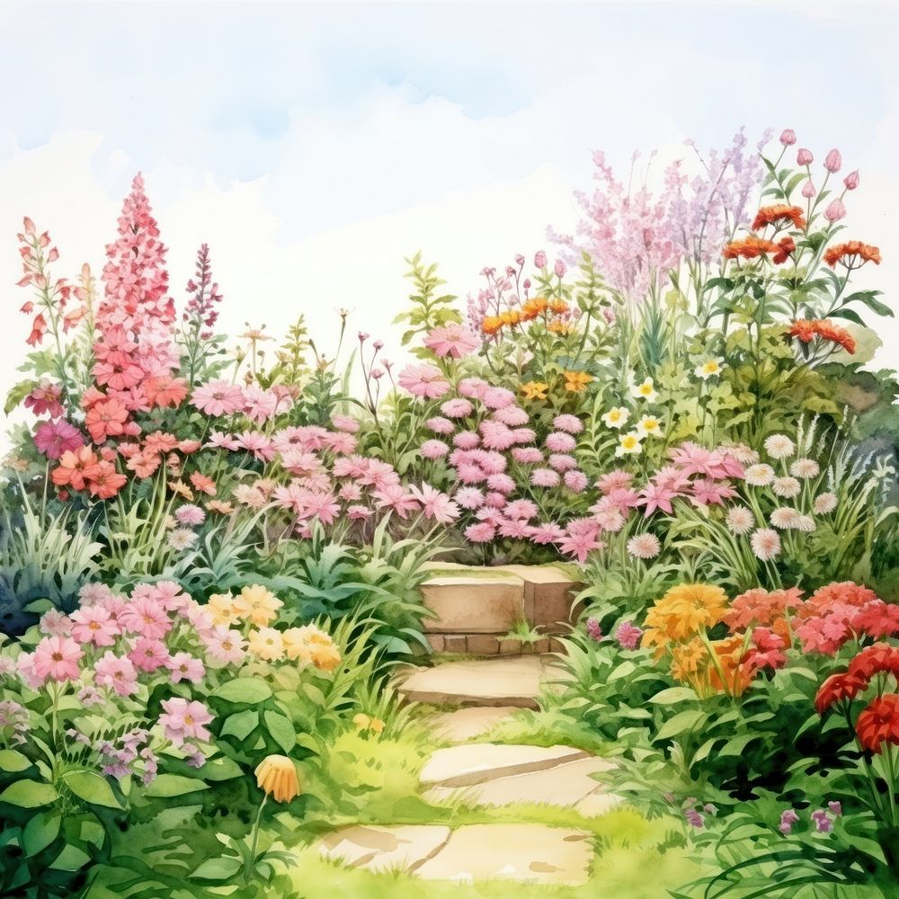 Flower garden outdoors nature plant. 