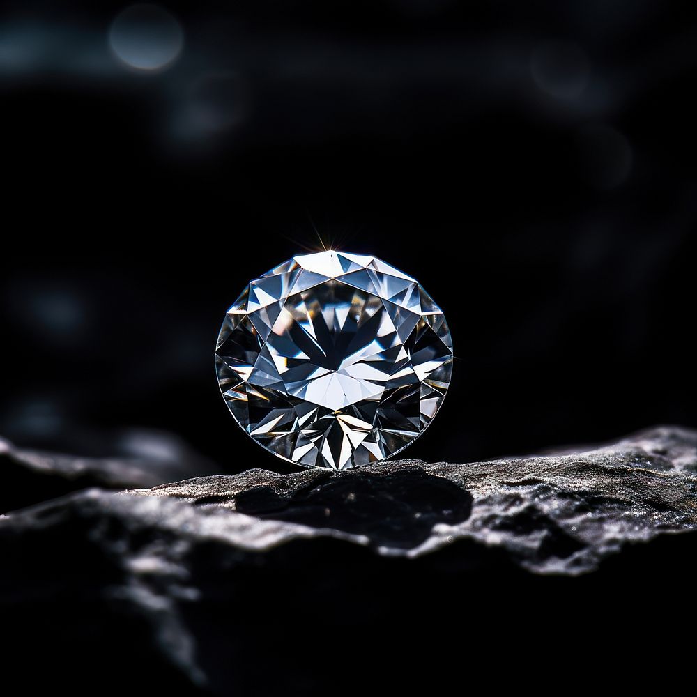 Diamond gemstone jewelry crystal. 
