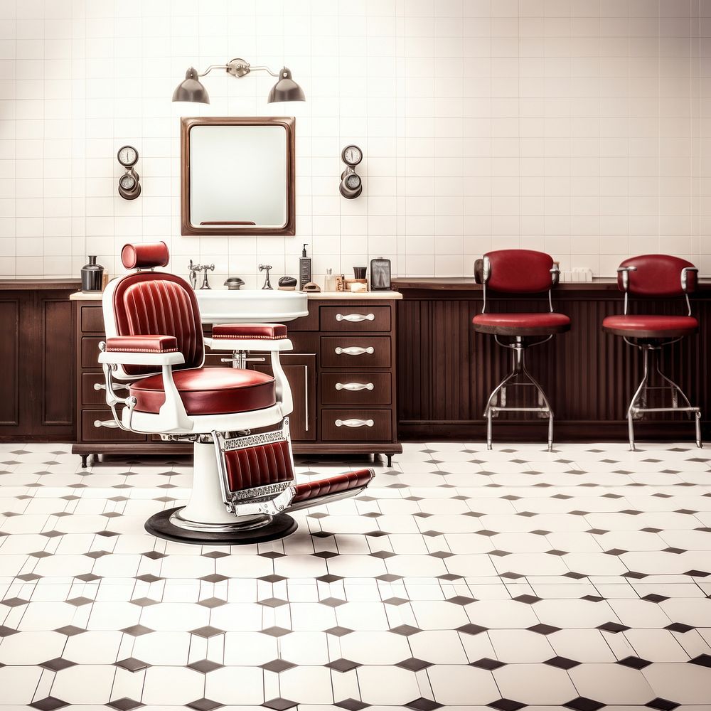 photo of barber shop. AI generated Image by rawpixel.