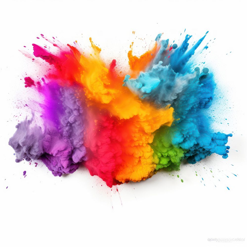 Powder explosion backgrounds paint holi. AI generated Image by rawpixel.