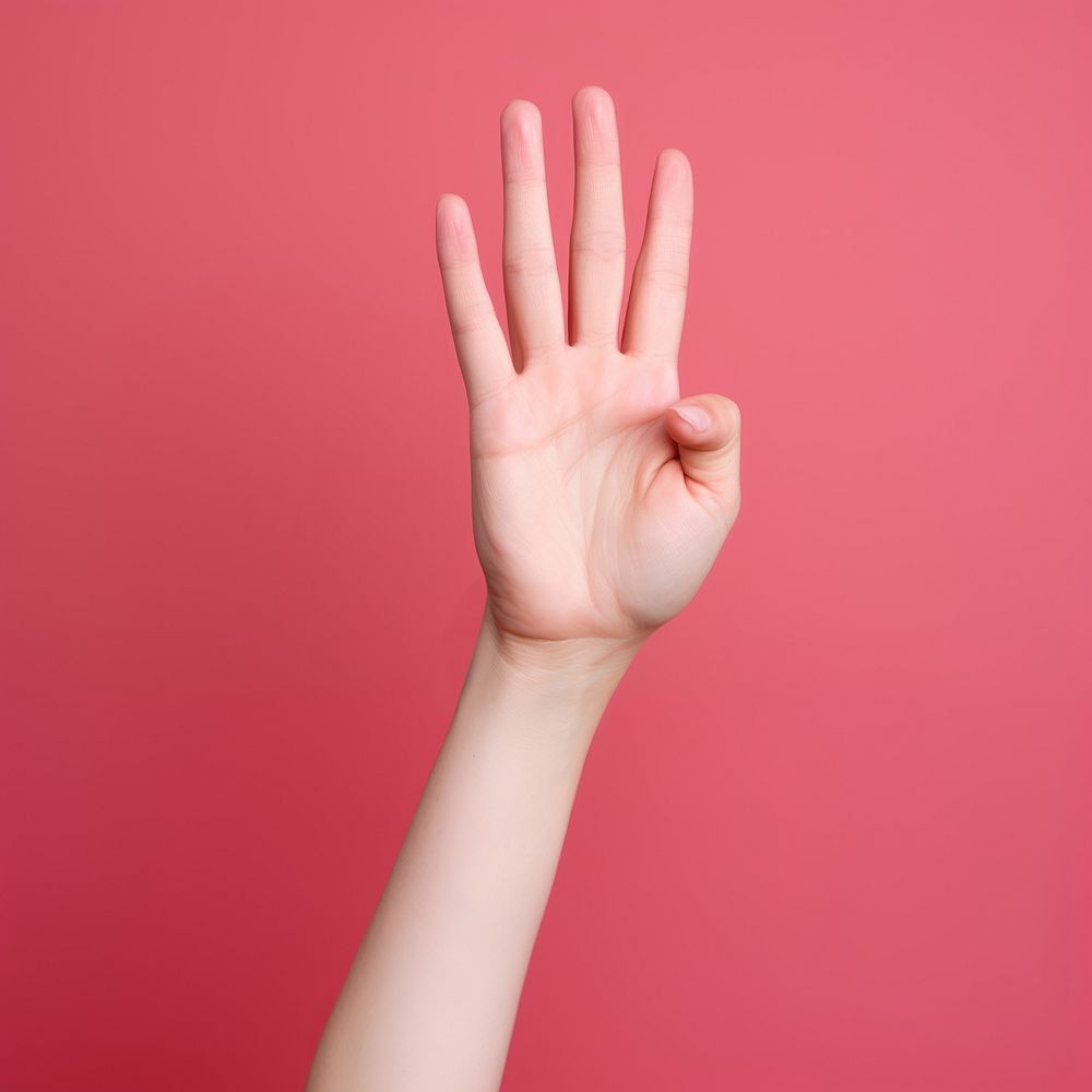 Woman hand showing finger gesturing. AI generated Image by rawpixel.
