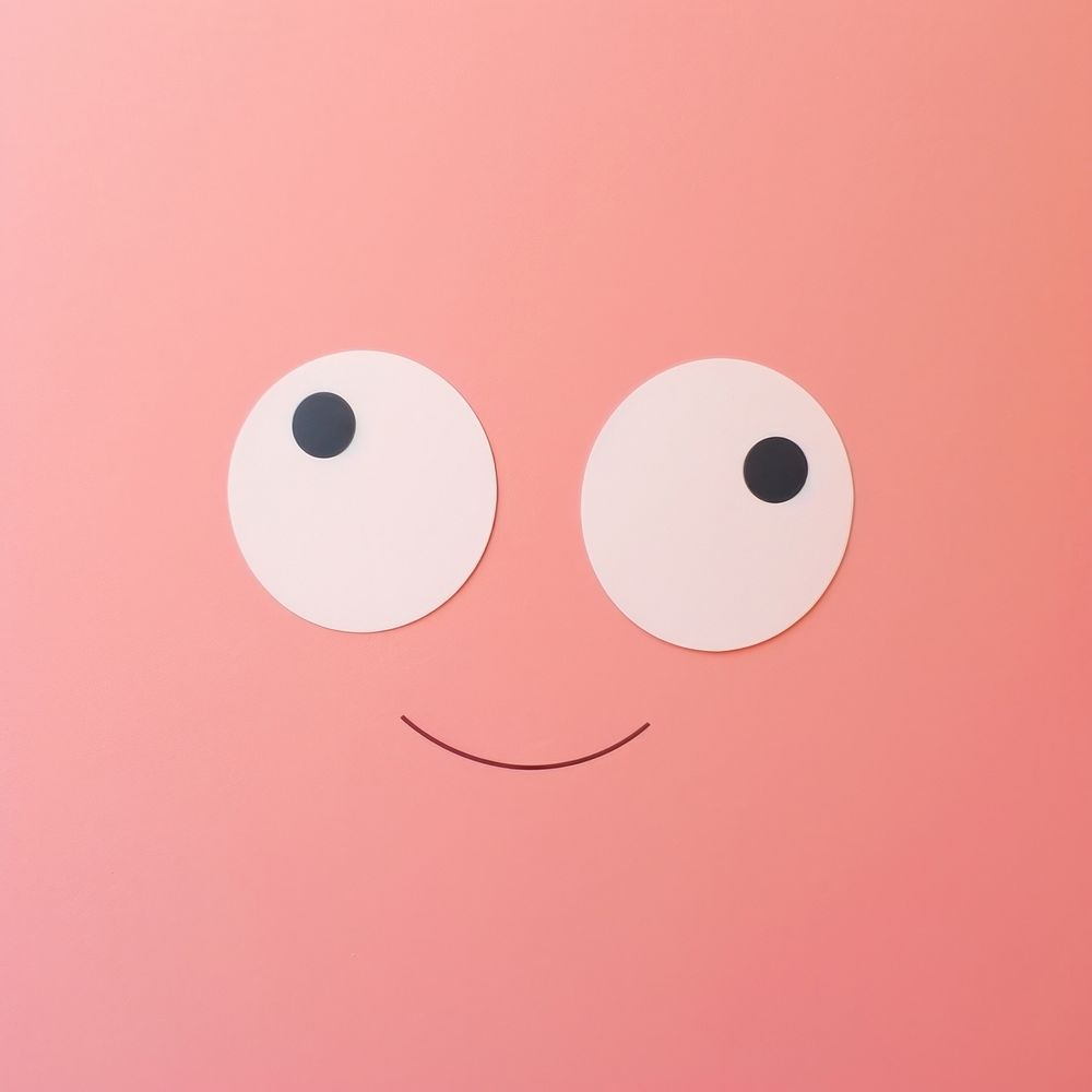 Cute wallpaper cartoon shape face. AI generated Image by rawpixel.