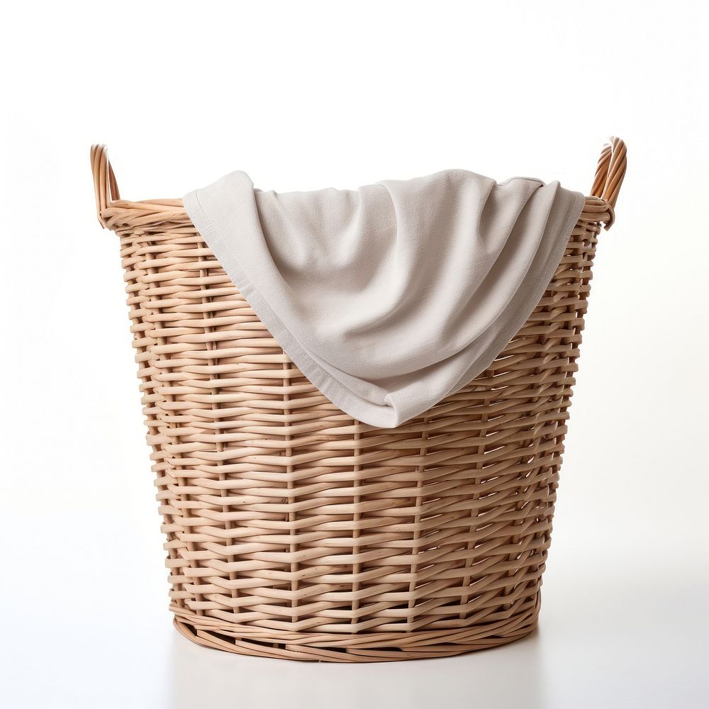 Basket linen container laundry. AI generated Image by rawpixel.