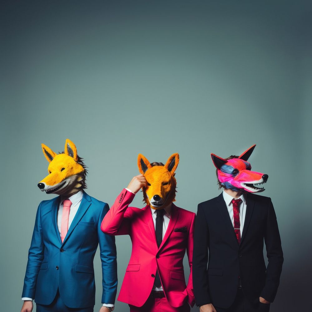 Costume animal people mask. AI generated Image by rawpixel.
