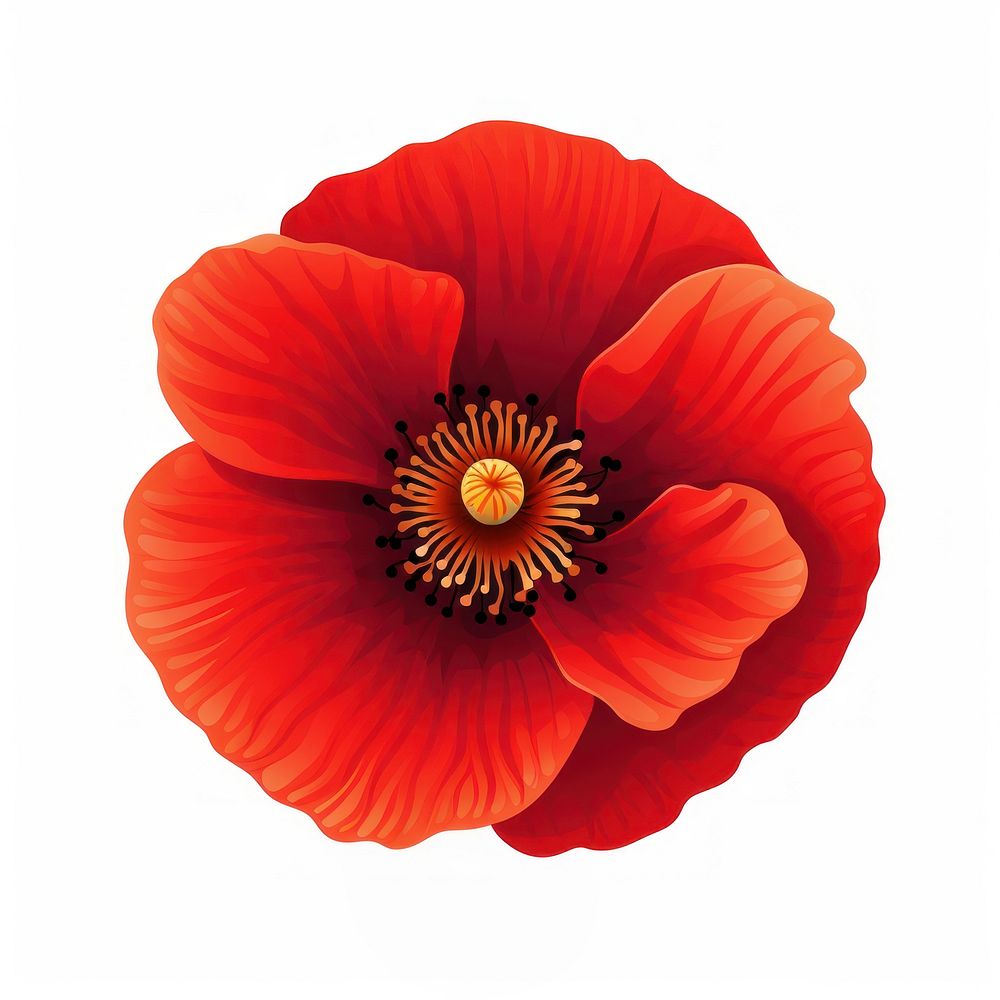 Poppy flower petal plant. AI generated Image by rawpixel.