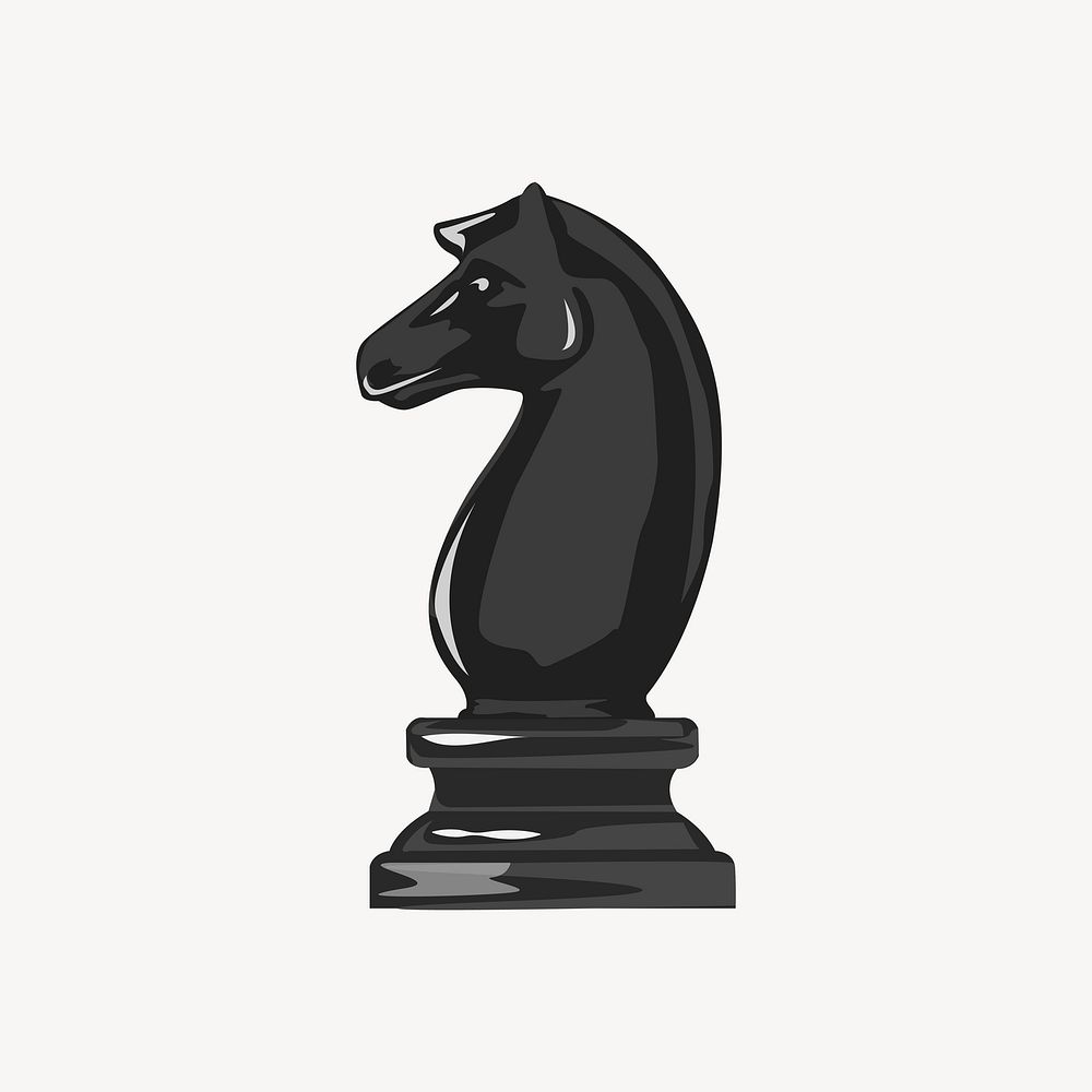 Knight chess, aesthetic illustration, design resource