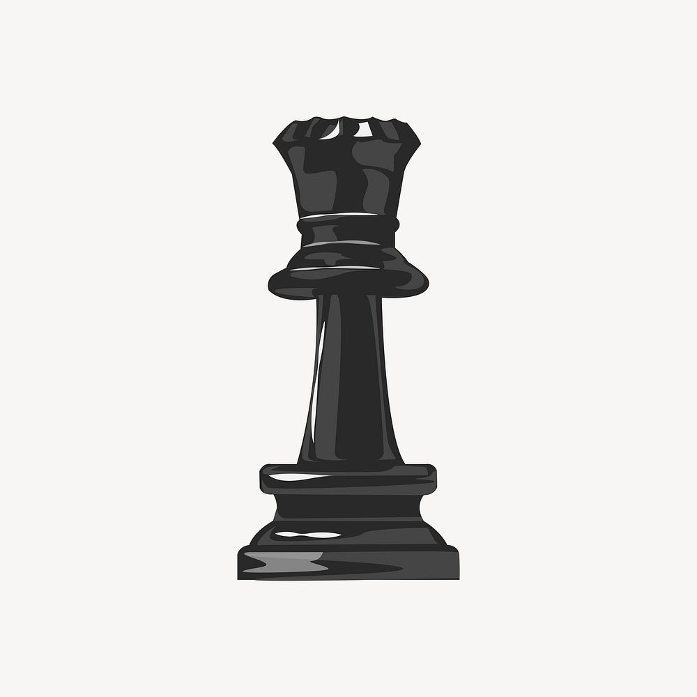 Rook chess, aesthetic illustration vector