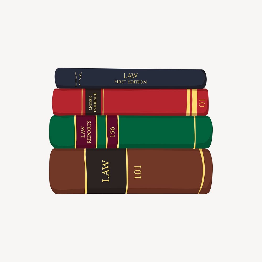 Law book, aesthetic illustration vector
