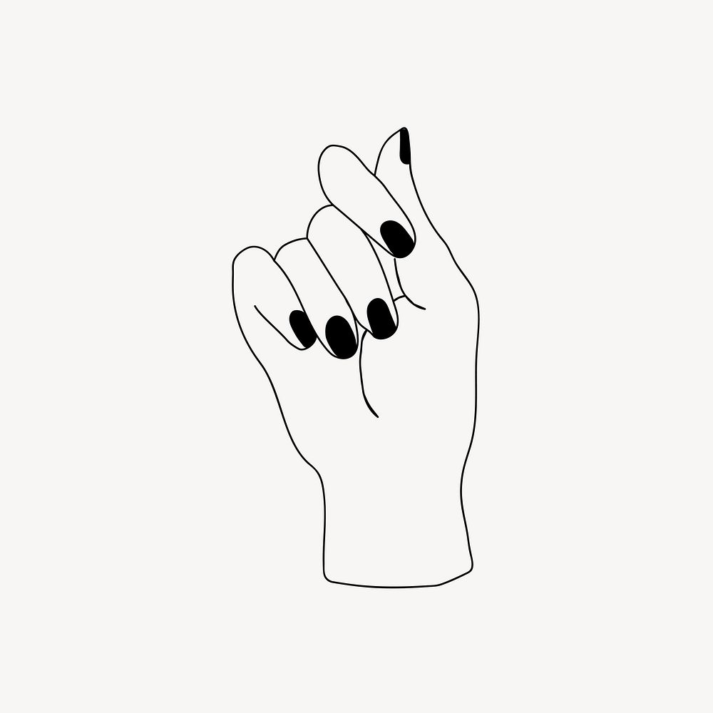 Manicure beauty, aesthetic illustration design | Free Photo ...