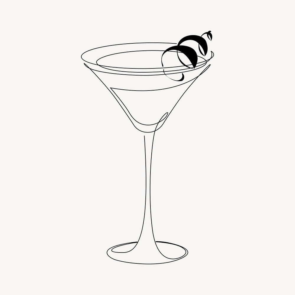 Citrus cocktail, aesthetic illustration design element 
