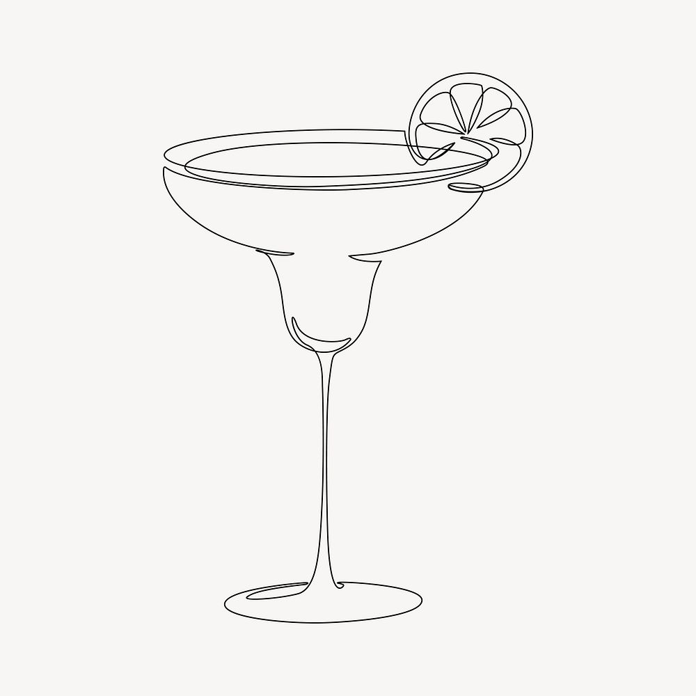 Lemon cocktail, aesthetic illustration design element 