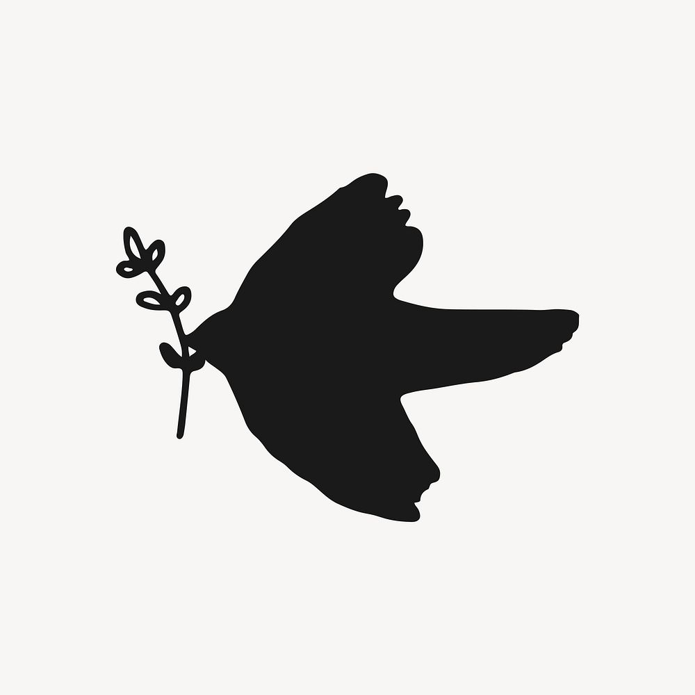 Peace dove, aesthetic illustration design element 