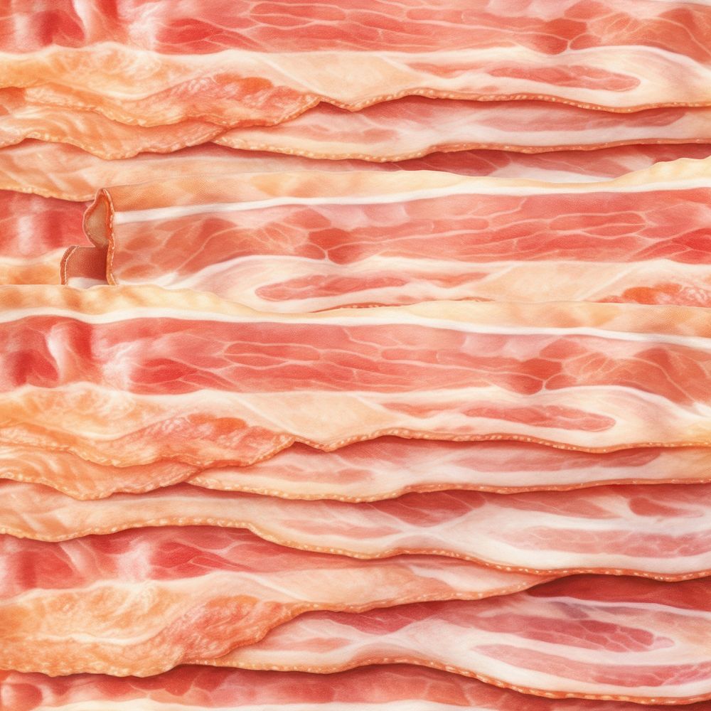 Bacon stripes, food digital art