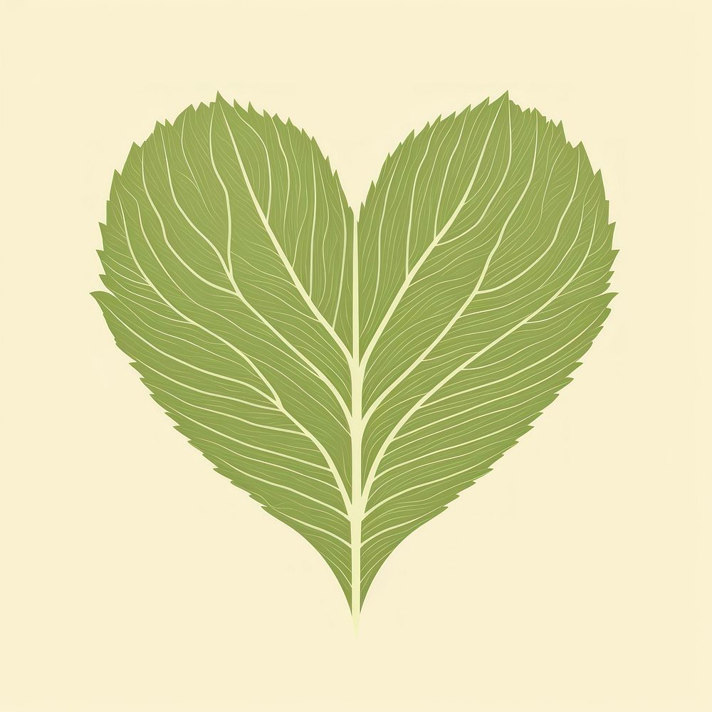 Green heart leaf plant vegetable. AI generated Image by rawpixel.