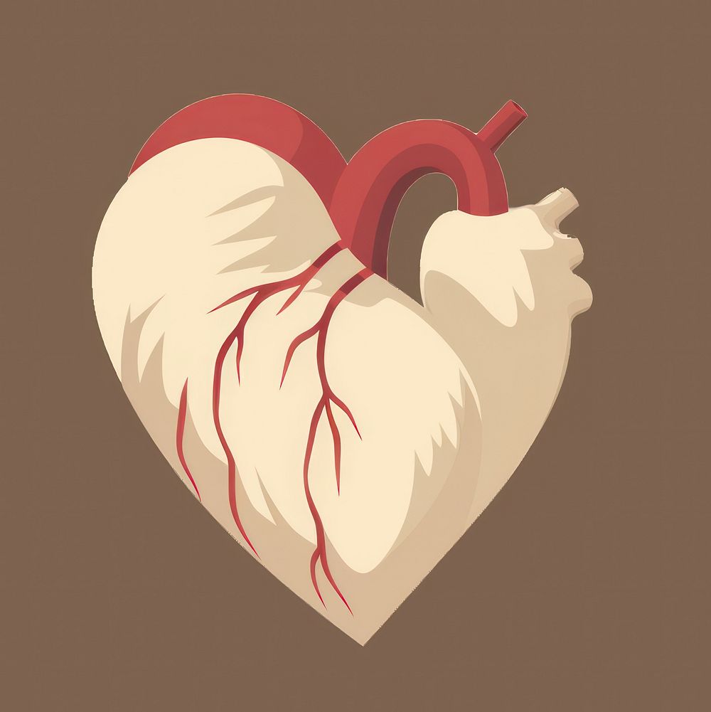 Heart creativity cartoon symbol.