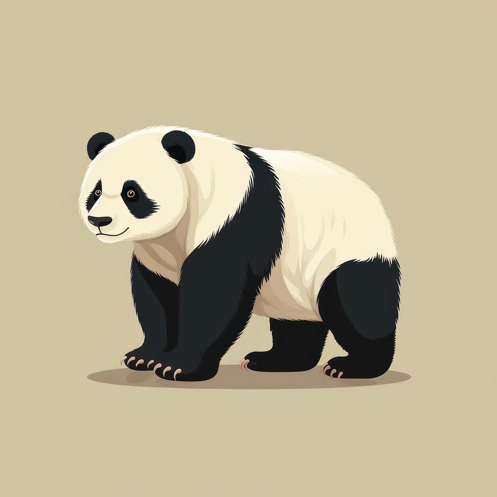 Panda wildlife animal mammal. AI generated Image by rawpixel.