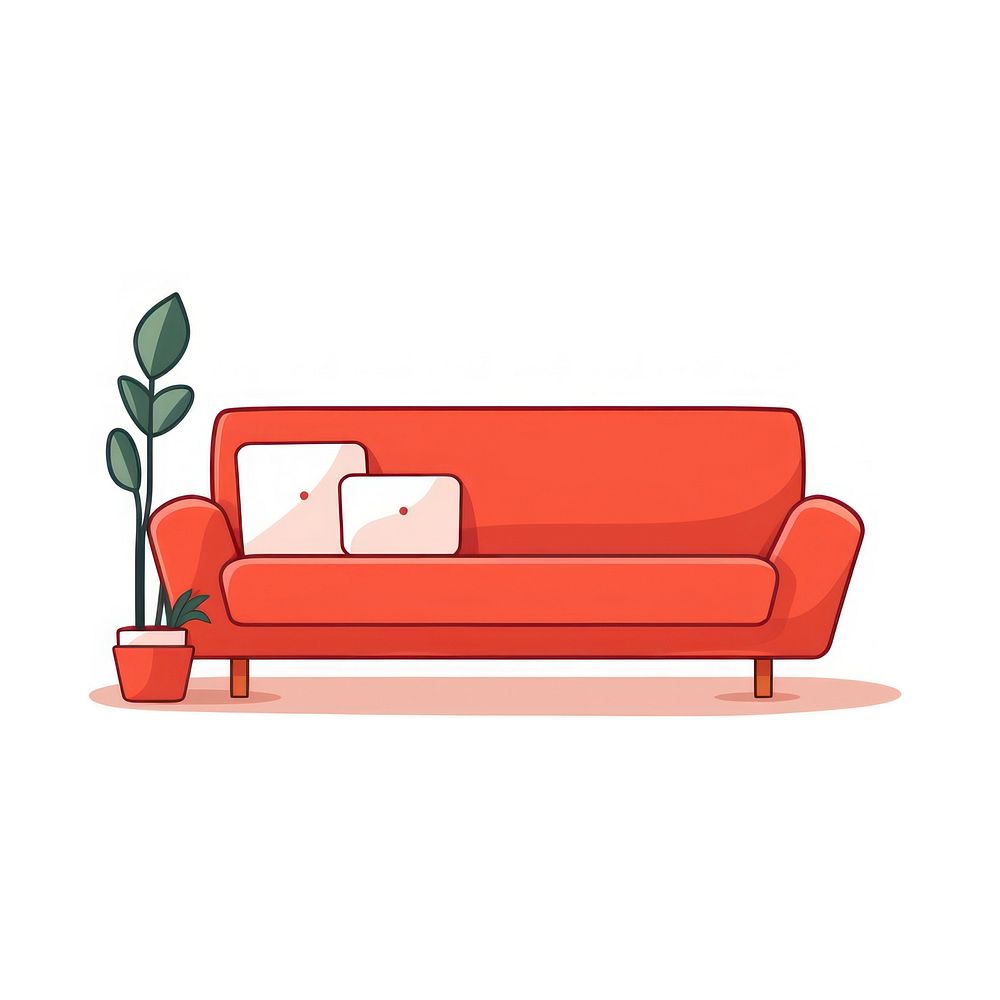 Sofa furniture cozy comfortable. AI generated Image by rawpixel.