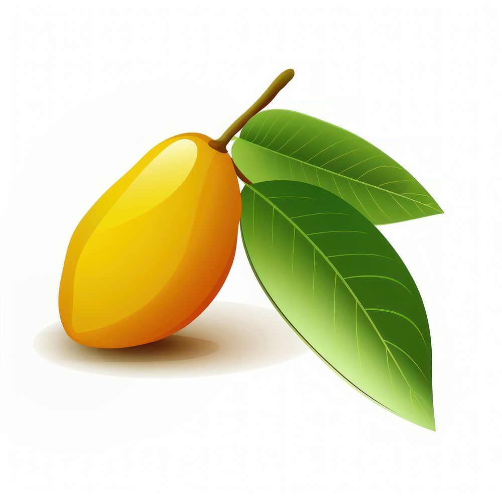 Ripe mangos leaf fruit green. AI generated Image by rawpixel.