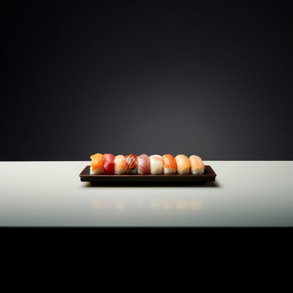 Sushi food freshness lighting. AI generated Image by rawpixel.