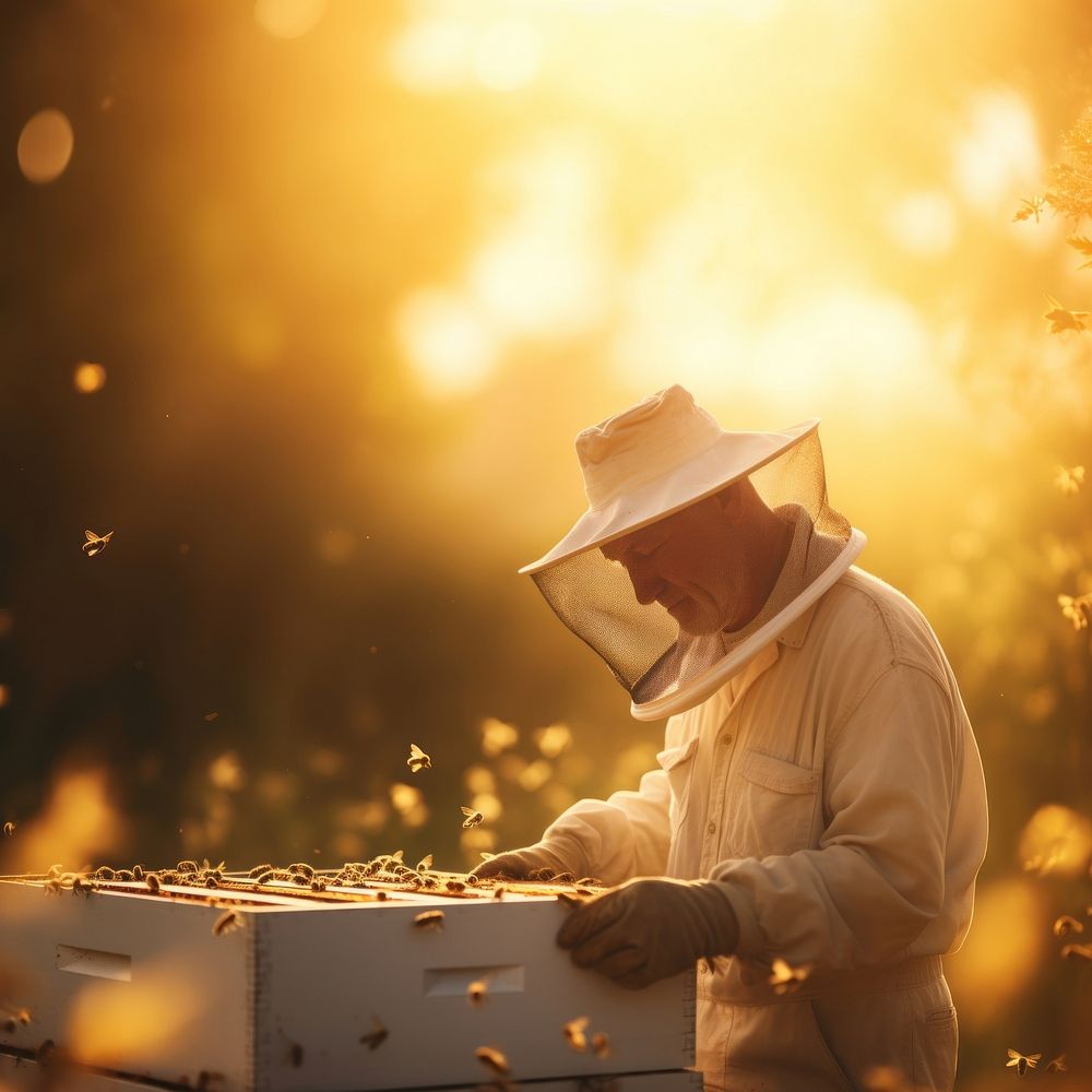 Beekeeper beekeeper adult agriculture. AI generated Image by rawpixel.