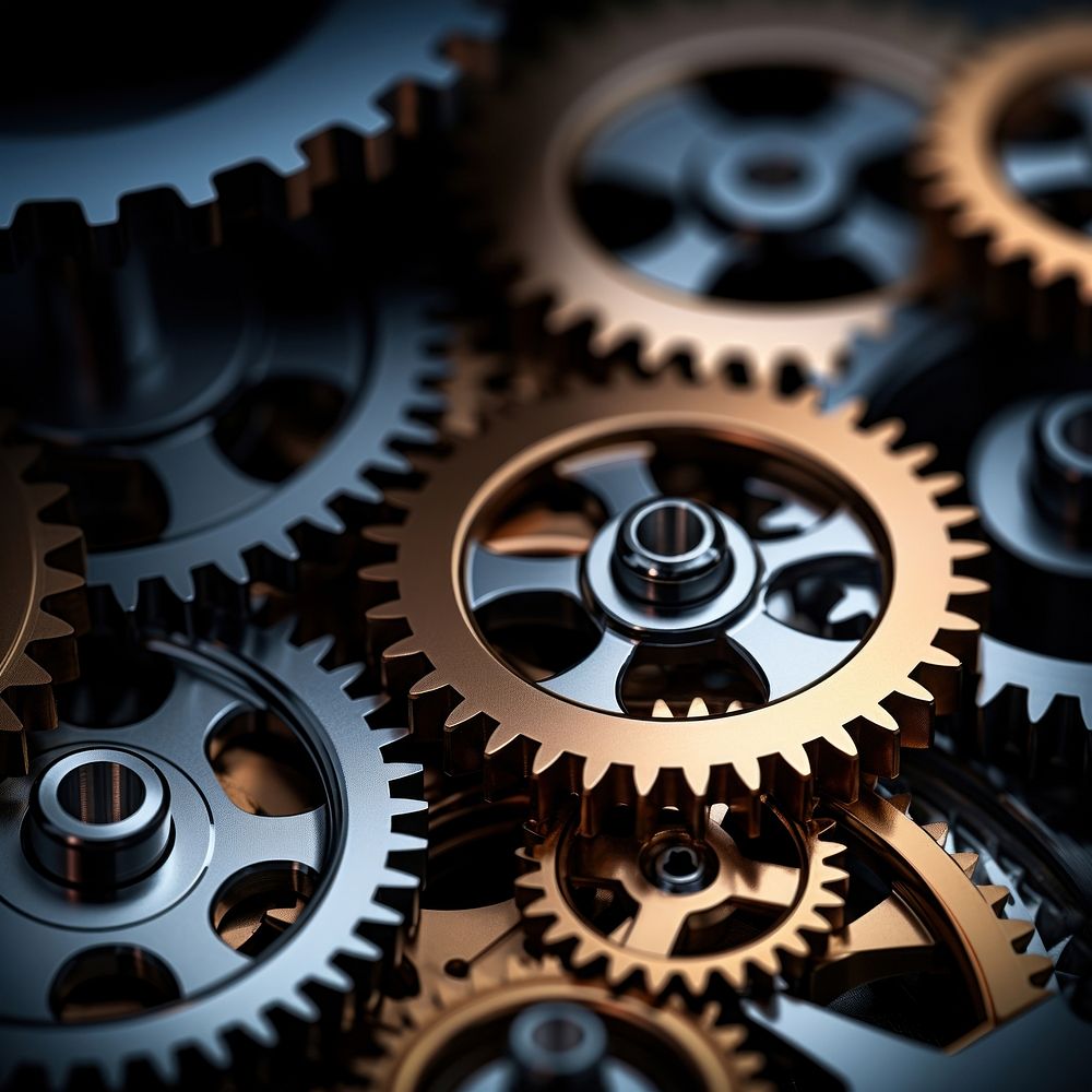 Gears backgrounds wheel clockworks. AI generated Image by rawpixel.