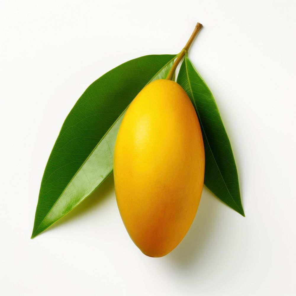 Ripe mango leaf plant fruit. AI generated Image by rawpixel.