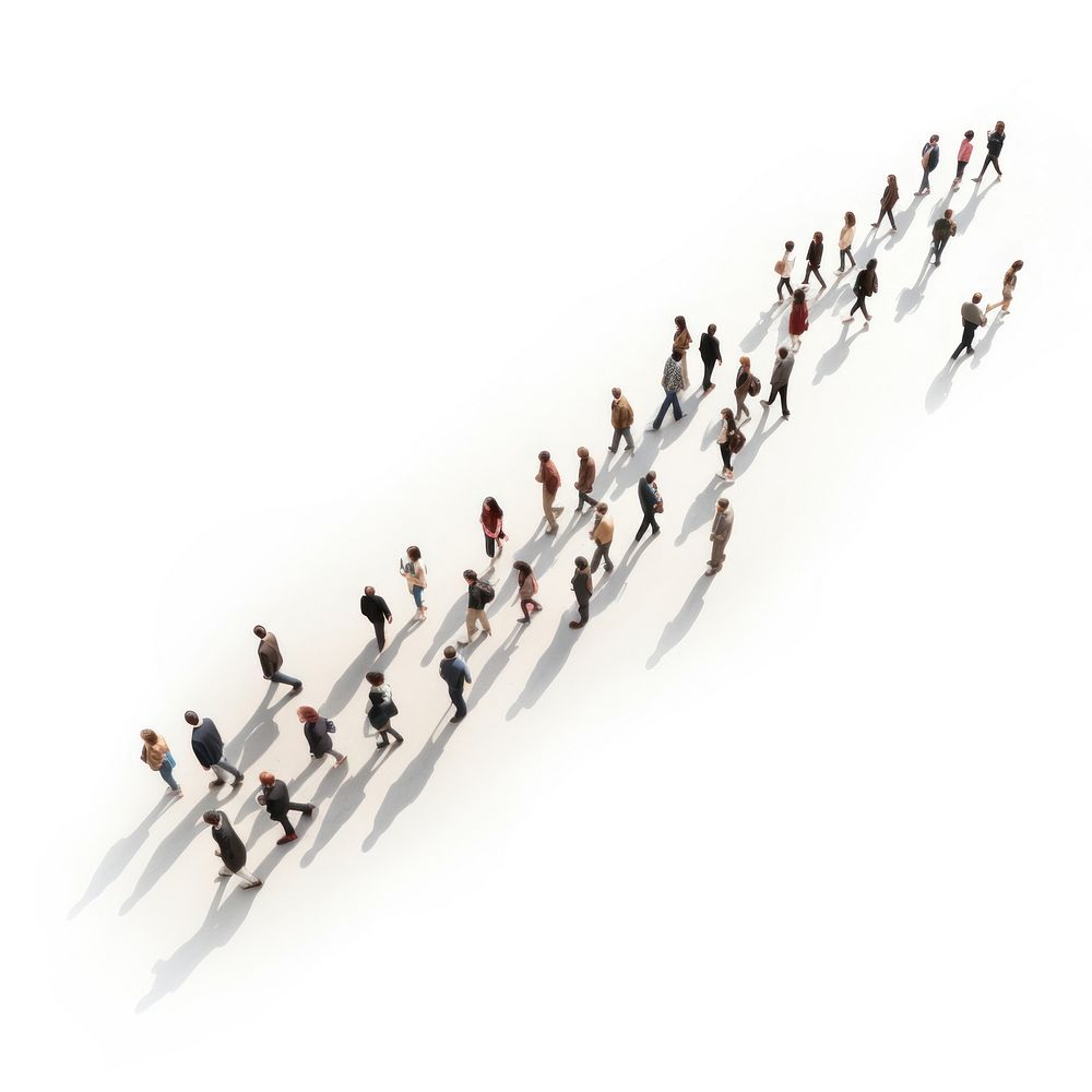 Crowd outdoors walking people. AI generated Image by rawpixel.