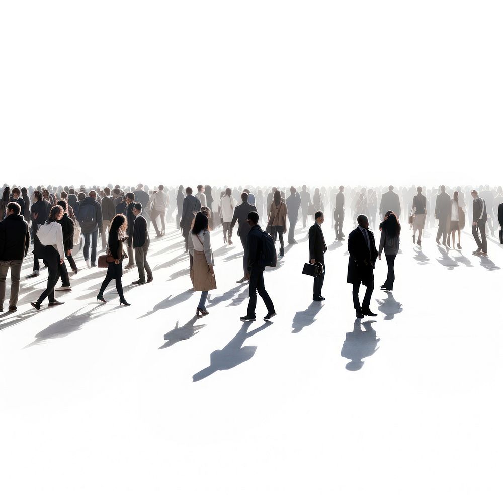 Crowd outdoors footwear walking. AI generated Image by rawpixel.