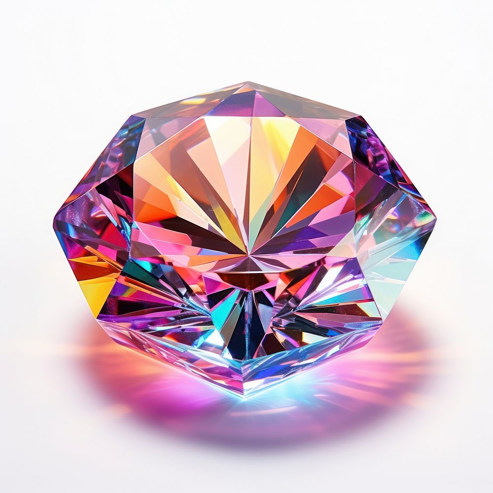 Diamond crystal gemstone mineral. AI generated Image by rawpixel.