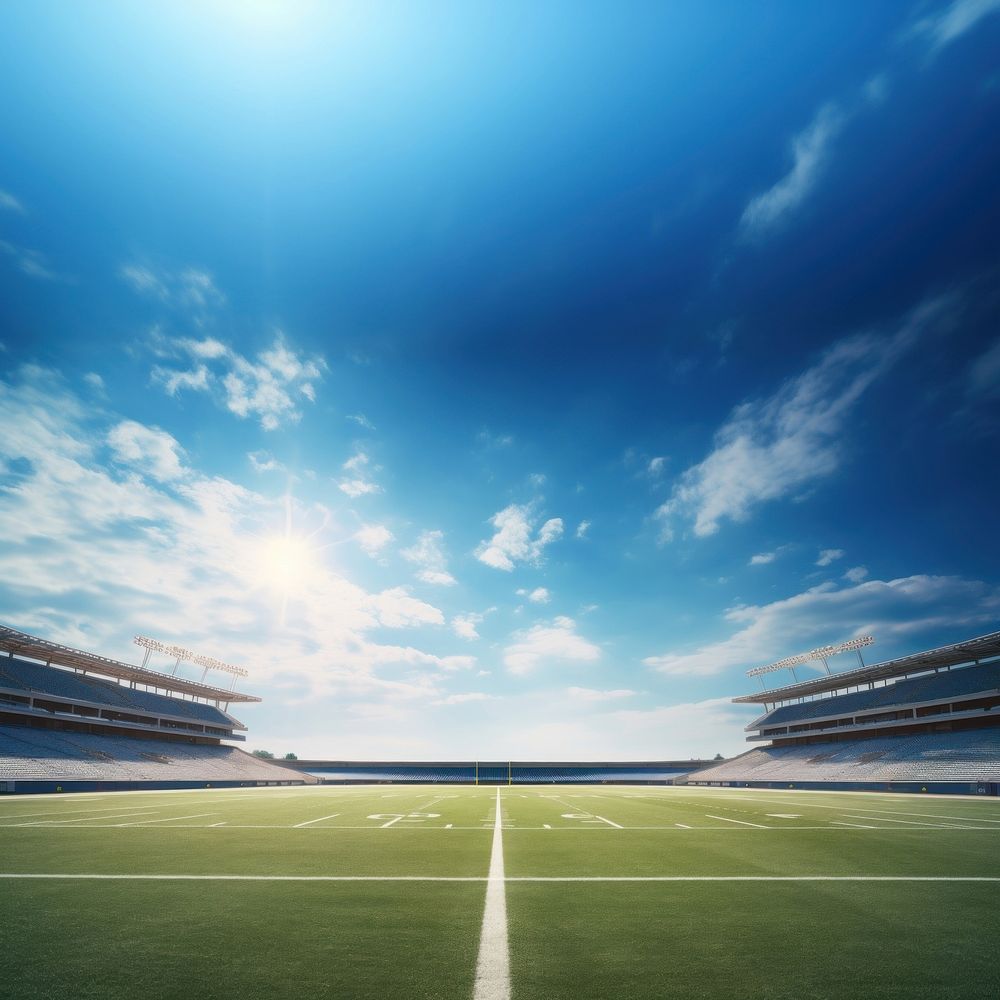 Sky landscape outdoors football. AI generated Image by rawpixel.