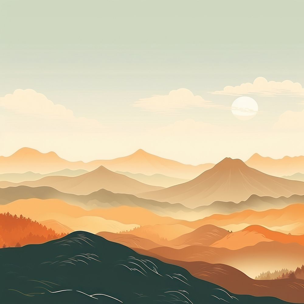 Mountains mountain backgrounds landscape. AI generated Image by rawpixel.