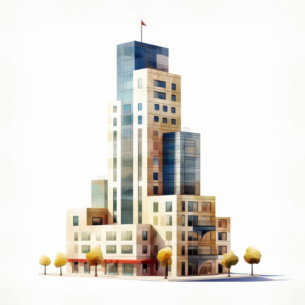 Architecture metropolis skyscraper building. AI generated Image by rawpixel.