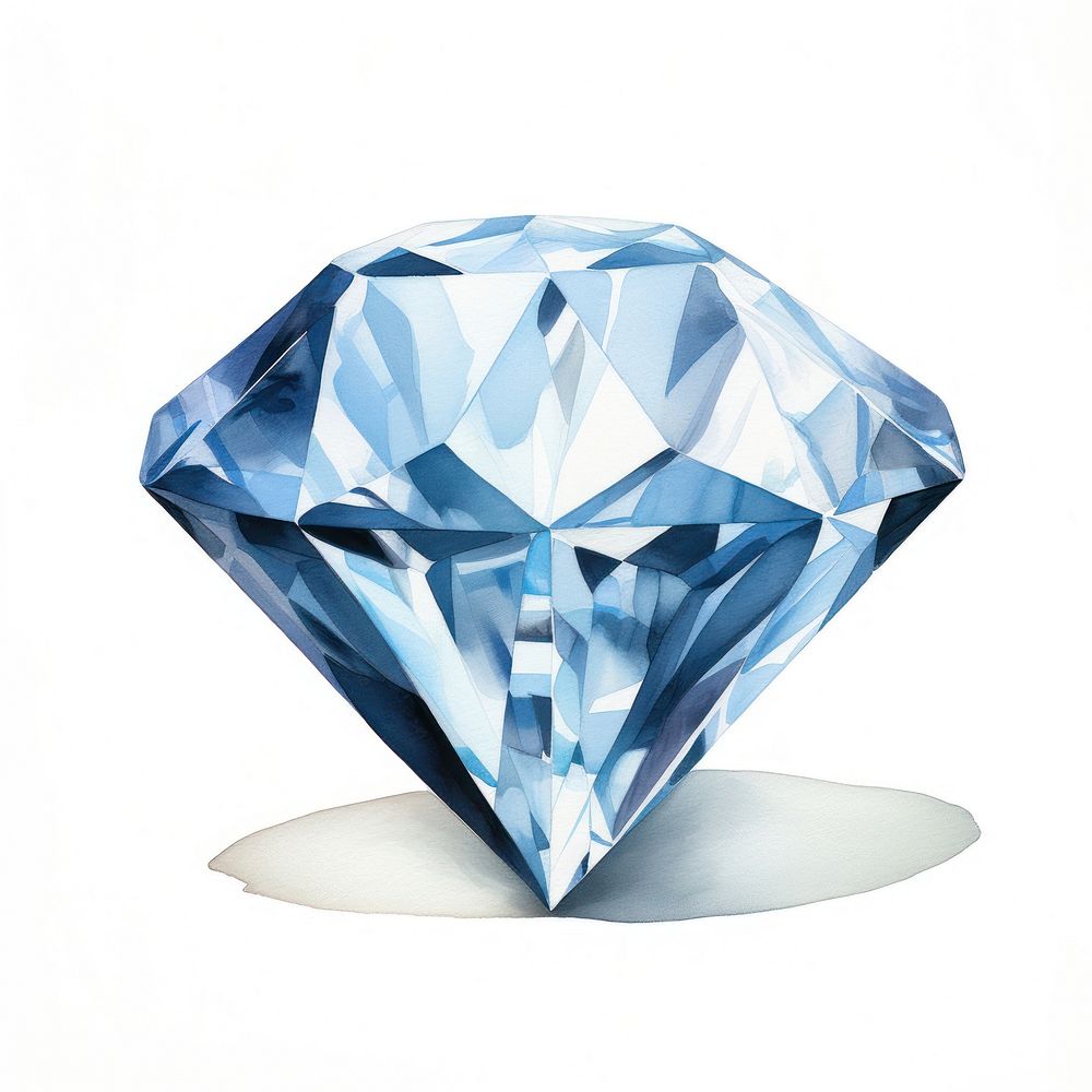 Diamond jewelry gemstone crystal. AI generated Image by rawpixel.