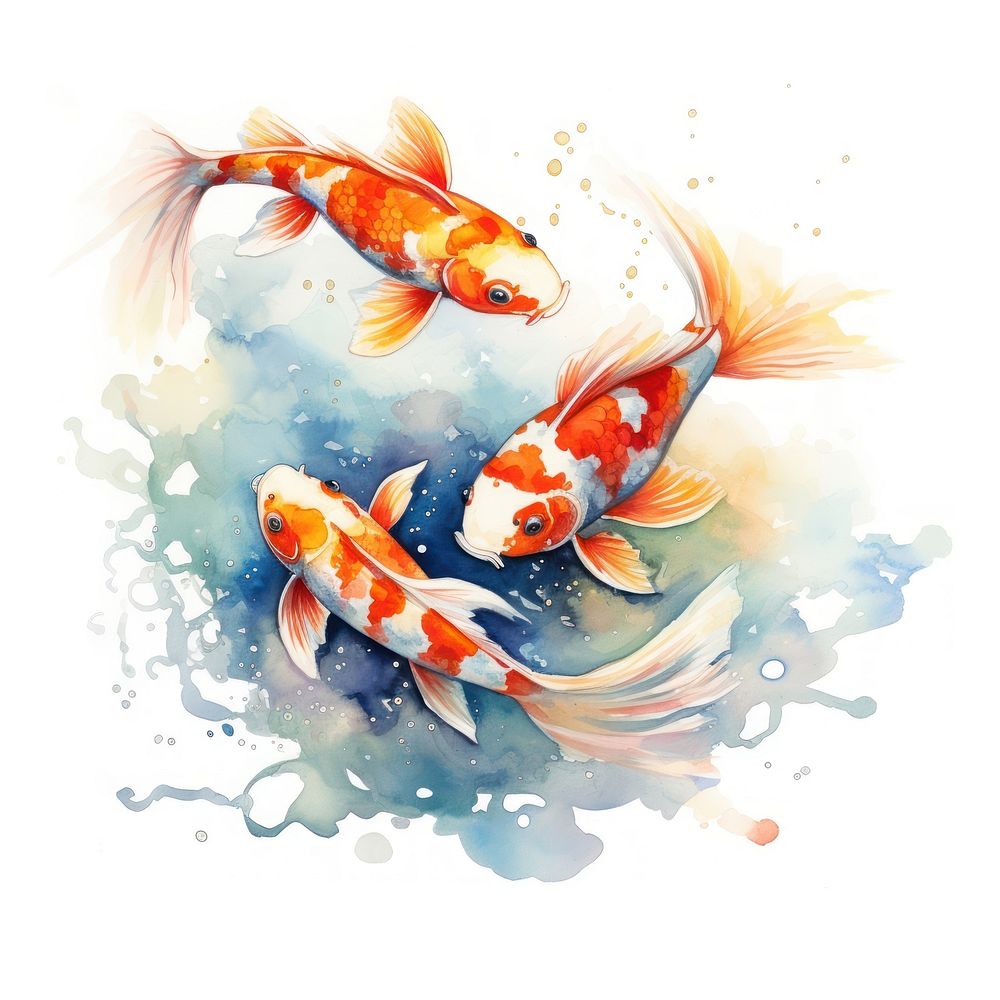 Animal fish carp koi. AI generated Image by rawpixel.