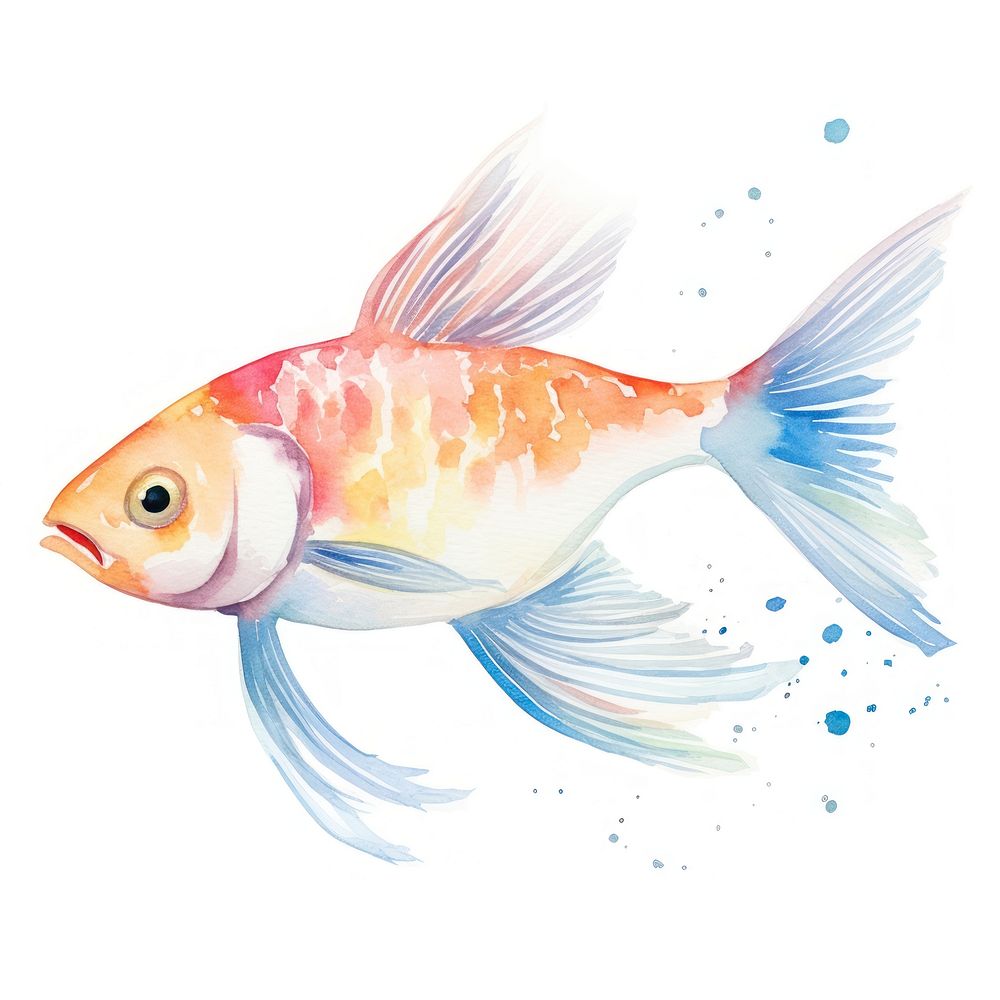 Goldfish animal wildlife aquarium. AI generated Image by rawpixel.
