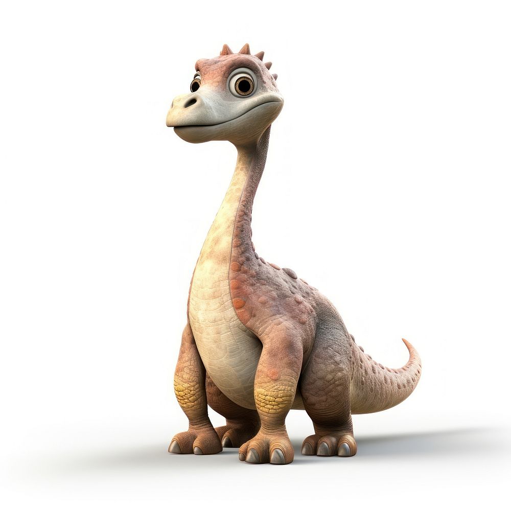 Long-neck Dinosaur dinosaur animal reptile. AI generated Image by rawpixel.