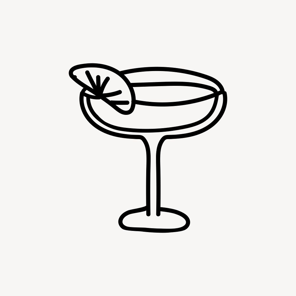 Cocktail drink doodle illustration design