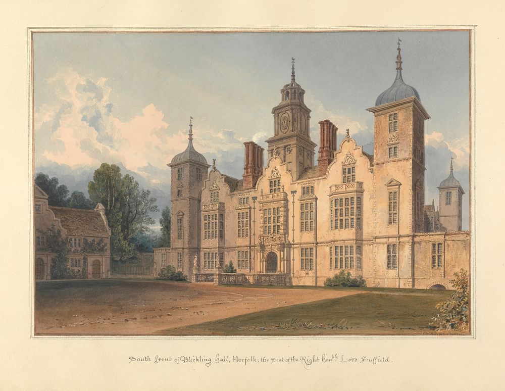 South Front of Blickling Hall, Norfolk; the Seat of the Right Hon'ble Lord Suffield