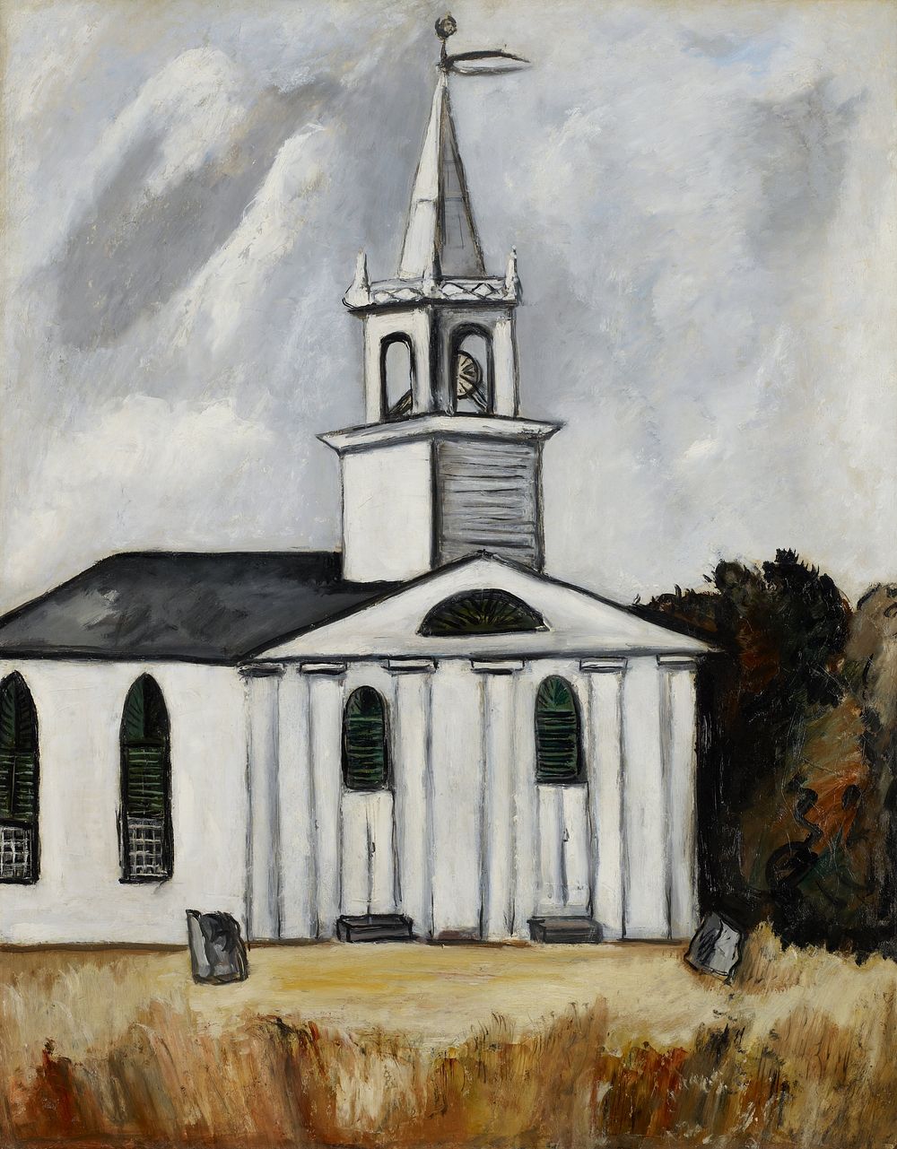 Church at Head Tide (1938–1940) painting in high resolution by Marsden Hartley. Original from the Minneapolis Institute of…