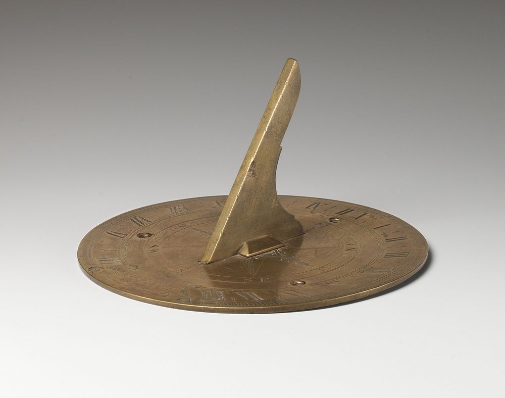 Stationery horizontal sundial