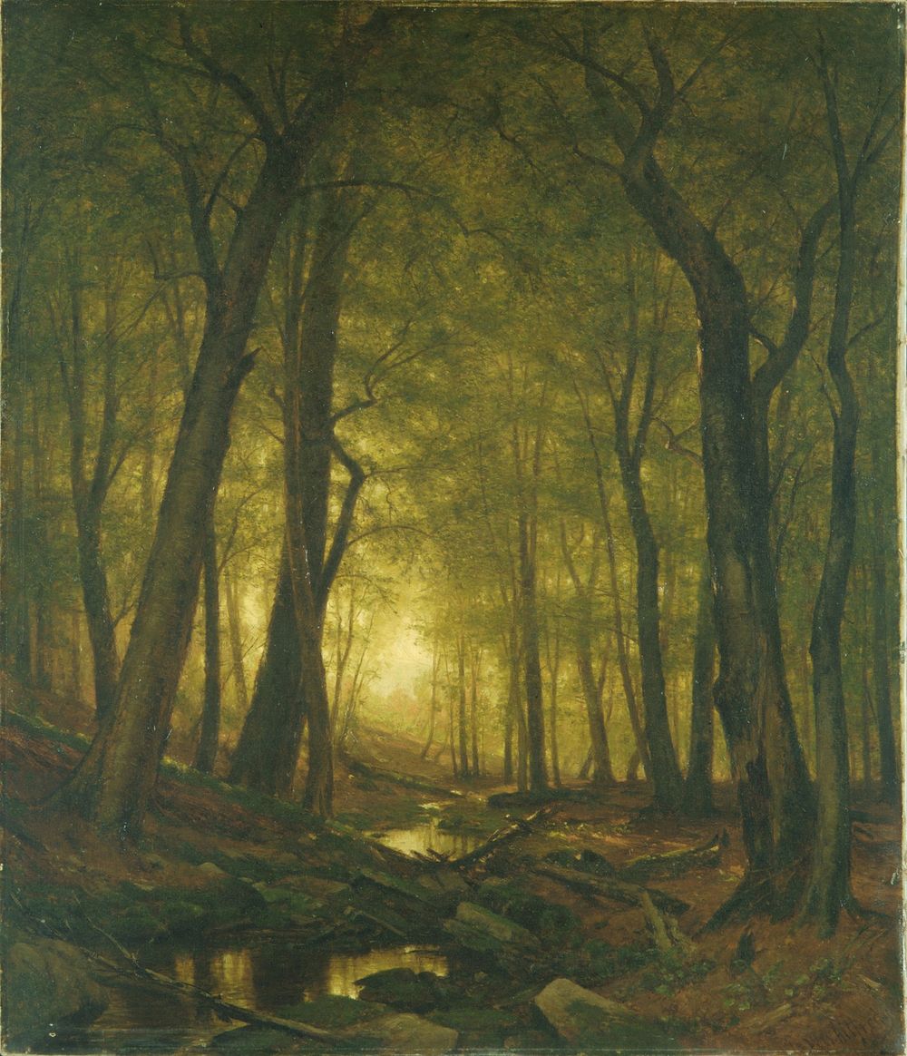 Evening in the Woods by Worthington Whittredge